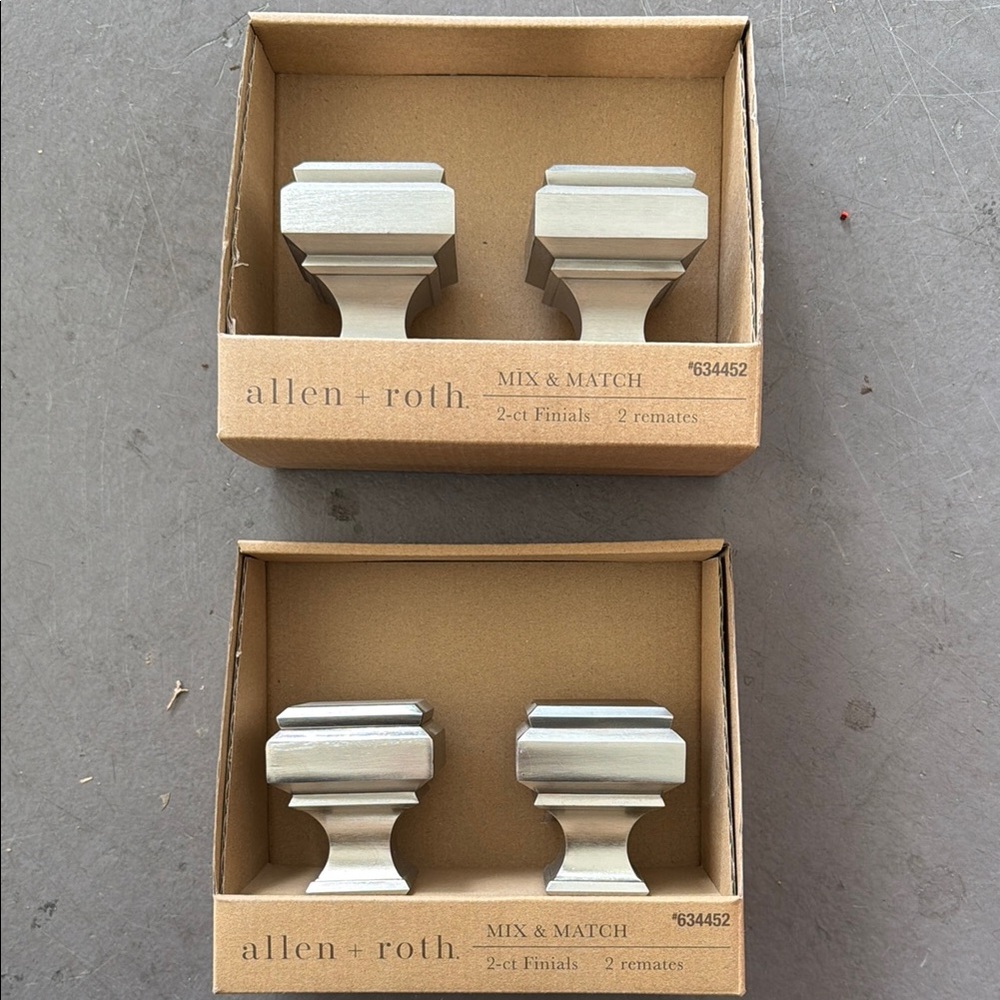 Silver Finials Set